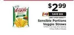 ShopRite Sensible Portions Veggie Straws offer