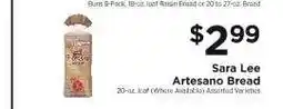 ShopRite Sara Lee Artesano Bread offer