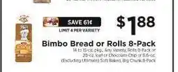 ShopRite Bimbo Bread or Rolls 8-Pack offer