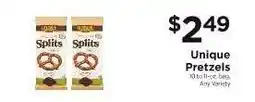 ShopRite Unique Pretzels offer