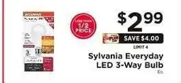 ShopRite Sylvania Everyday LED 3-Way Bulb offer