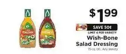 ShopRite Wish-Bone Salad Dressing offer