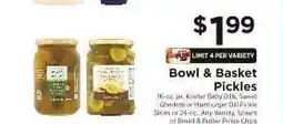 ShopRite Bowl & Basket Pickles offer