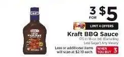 ShopRite Kraft BBQ Sauce offer