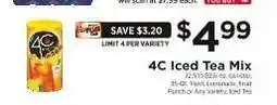 ShopRite 4C Iced Tea Mix offer