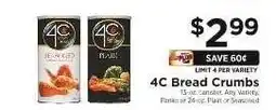 ShopRite 4C Bread Crumbs offer
