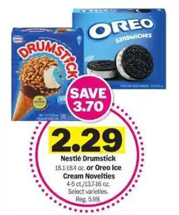 Meijer Nestlé Drumstick or Oreo Ice Cream Novelties offer