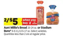 Meijer Aunt Millie's Bread or Stadium Buns offer