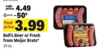 Meijer Bell's Beer or Fresh from Meijer Brats offer