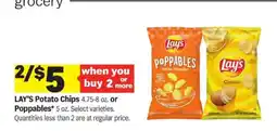 Meijer Lay's Potato Chips or Poppables offer