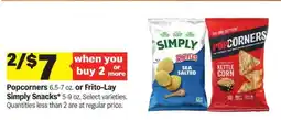 Meijer Popcorners or Frito-Lay Simply Snacks offer