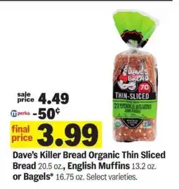 Meijer Dave's Killer Bread Organic Thin-Sliced Bread offer