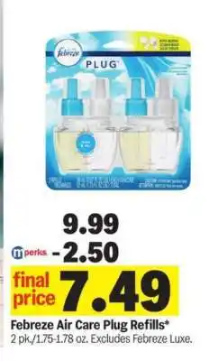 Meijer Febreze Air Care Plug Refills offer