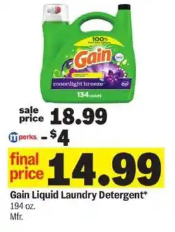 Meijer Gain Liquid Laundry Detergent offer