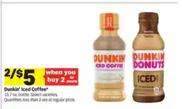 Meijer Dunkin' Iced Coffee offer