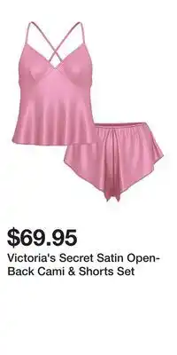 Victoria's Secret Victoria's Secret Satin Open-Back Cami & Shorts Set offer