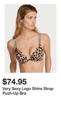 Victoria's Secret Very Sexy Logo Shine Strap Push-Up Bra offer