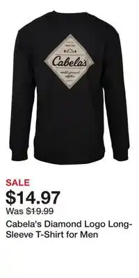 Cabela's Cabela's Diamond Logo Long-Sleeve T-Shirt for Men offer