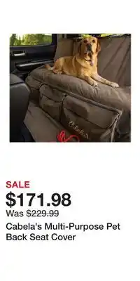 Cabela's Cabela's Multi-Purpose Pet Back Seat Cover offer