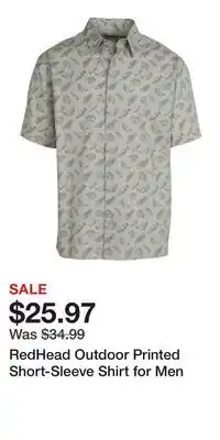 Cabela's RedHead Outdoor Printed Short-Sleeve Shirt for Men offer