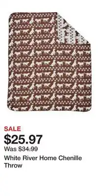 Cabela's White River Home Chenille Throw offer
