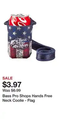 Cabela's Bass Pro Shops Hands Free Neck Coolie - Flag offer