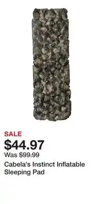 Cabela's Cabela's Instinct Inflatable Sleeping Pad offer