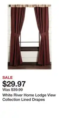 Cabela's White River Home Lodge View Collection Lined Drapes offer