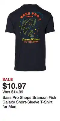 Cabela's Bass Pro Shops Branson Fish Galaxy Short-Sleeve T-Shirt for Men offer