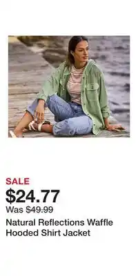 Cabela's Natural Reflections Waffle Hooded Shirt Jacket offer