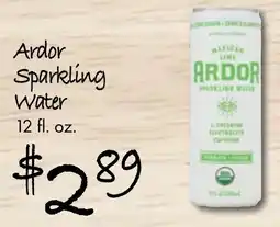 Gristedes Ardor sparkling water offer