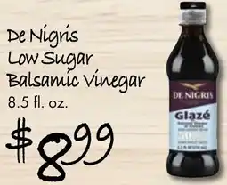 Gristedes De nigris low sugar balsamic vinegar offer