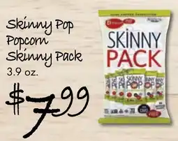 Gristedes Skinny pop popcom skinny pack offer