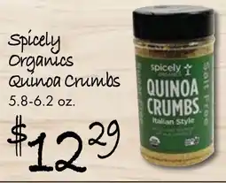 Gristedes Spicely organics quinoa crumbs offer