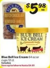 Fresco y Más Blue bell ice cream offer