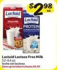 Fresco y Más Lactaid lactose free milk offer