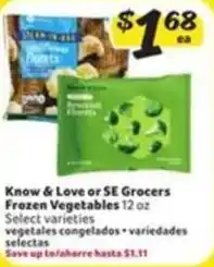Fresco y Más Know & love or se grocers frozen vegetables offer