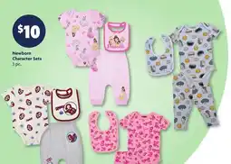 Family Dollar Newborn Character Sets offer