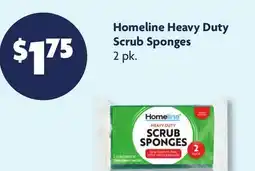 Family Dollar Homeline Heavy Duty Scrub Sponges offer