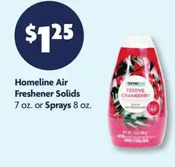 Family Dollar Homeline Air Freshener Solids 7 oz. or Sprays 8 oz offer