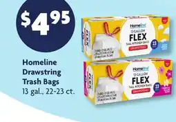 Family Dollar Homeline Drawstring Trash Bags offer