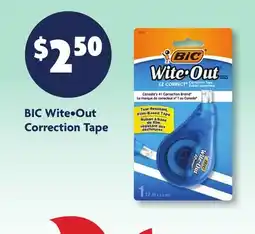 Family Dollar BIC Wite • Out Correction Tape offer