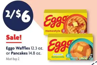 Family Dollar Eggo Waffles 12.3 oz. or Pancakes 14.8 oz offer