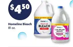 Family Dollar Homeline Bleach offer