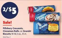 Family Dollar Pillsbury Crescents, Cinnamon Rolls, or Grands! Biscuits offer