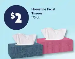 Family Dollar Homeline Facial Tissues offer