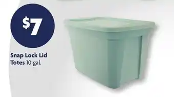 Family Dollar Snap Lock Lid Totes offer