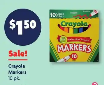 Family Dollar Crayola Markers offer