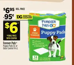 Dollar General Forever Pals Puppy Pads XL or Odor Control offer