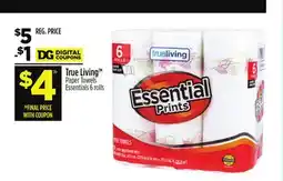 Dollar General TM Paper Towels Essentials offer